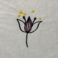 Matriz de Bordado Flor Doodle 13